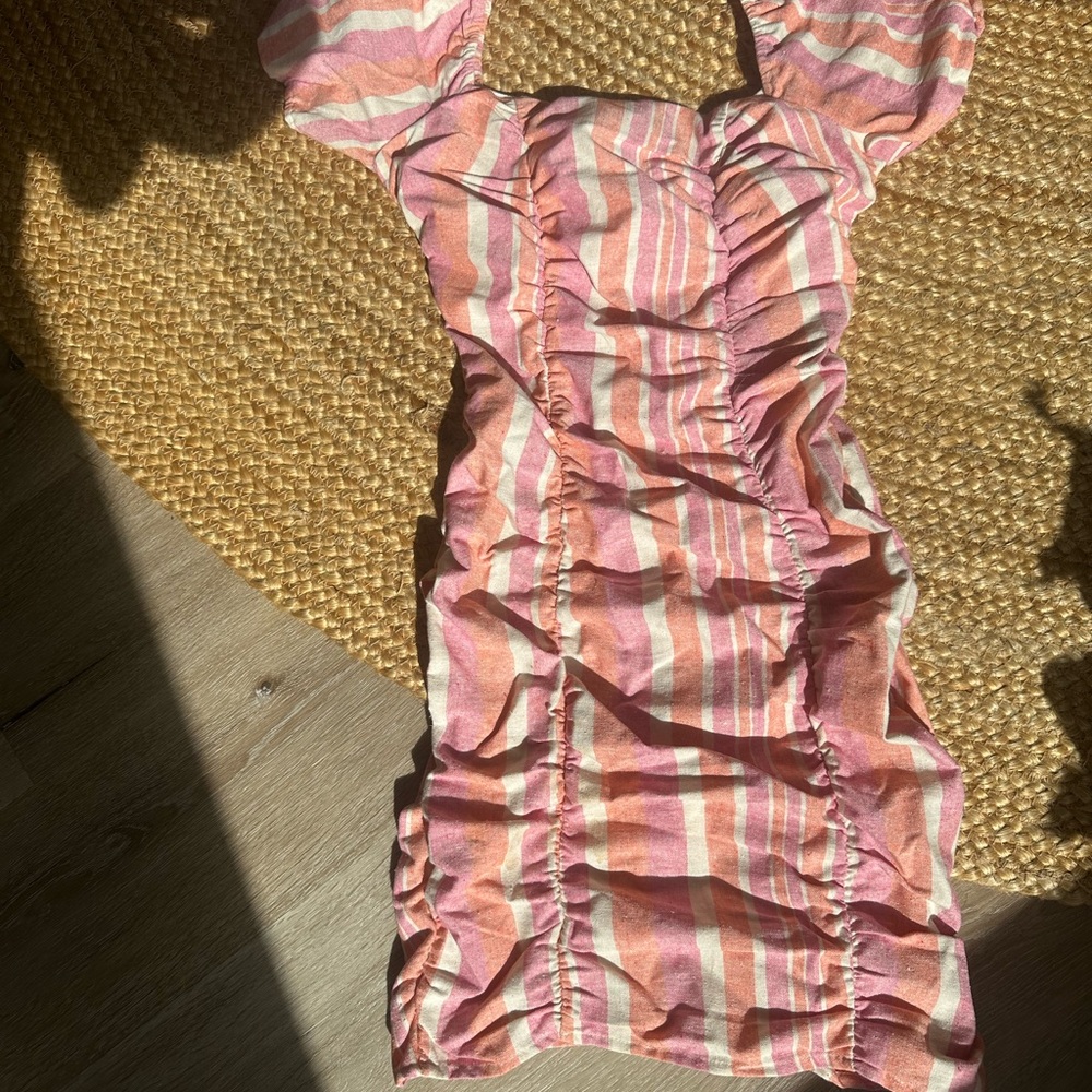 Square Neck Women’s Striped Dress
